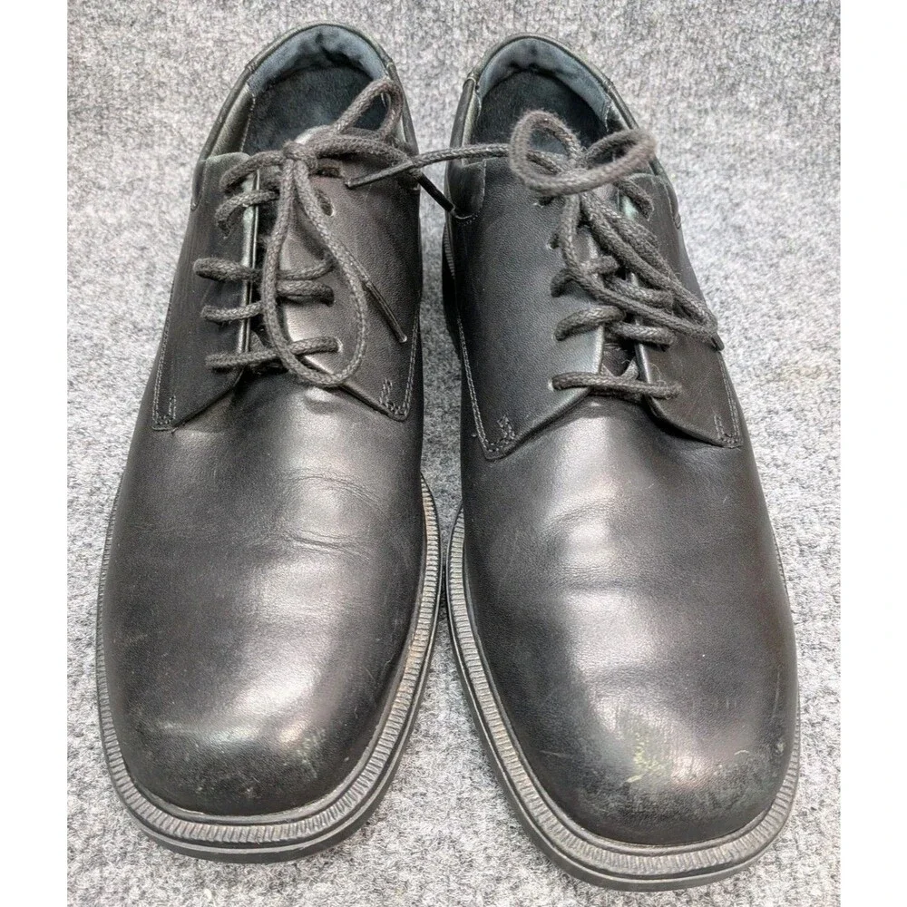 Rockport Men's 8.5M Black Leather Oxford Dress Shoes Lace Up Comfort Work...